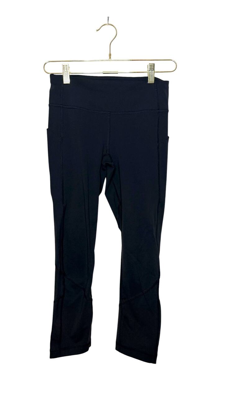 Lululemon Pace Rival Crop‎ *Full-On Luxtreme 22" Women 4 Black Activewear